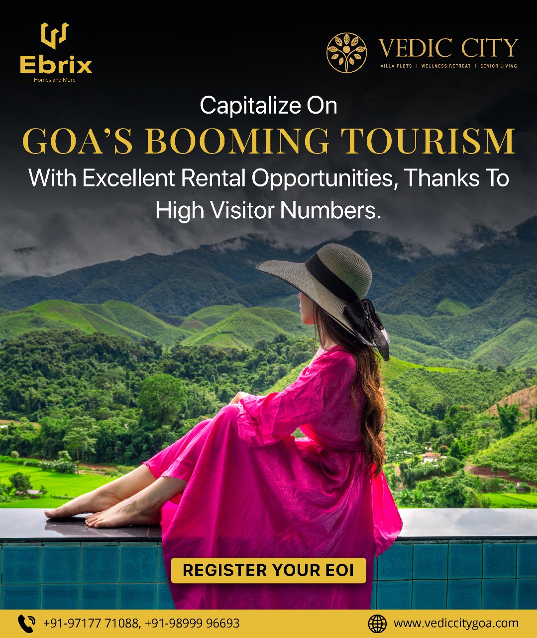 Invest in  Vedic City Goa: Take full advantage of Goa's booming Tourism